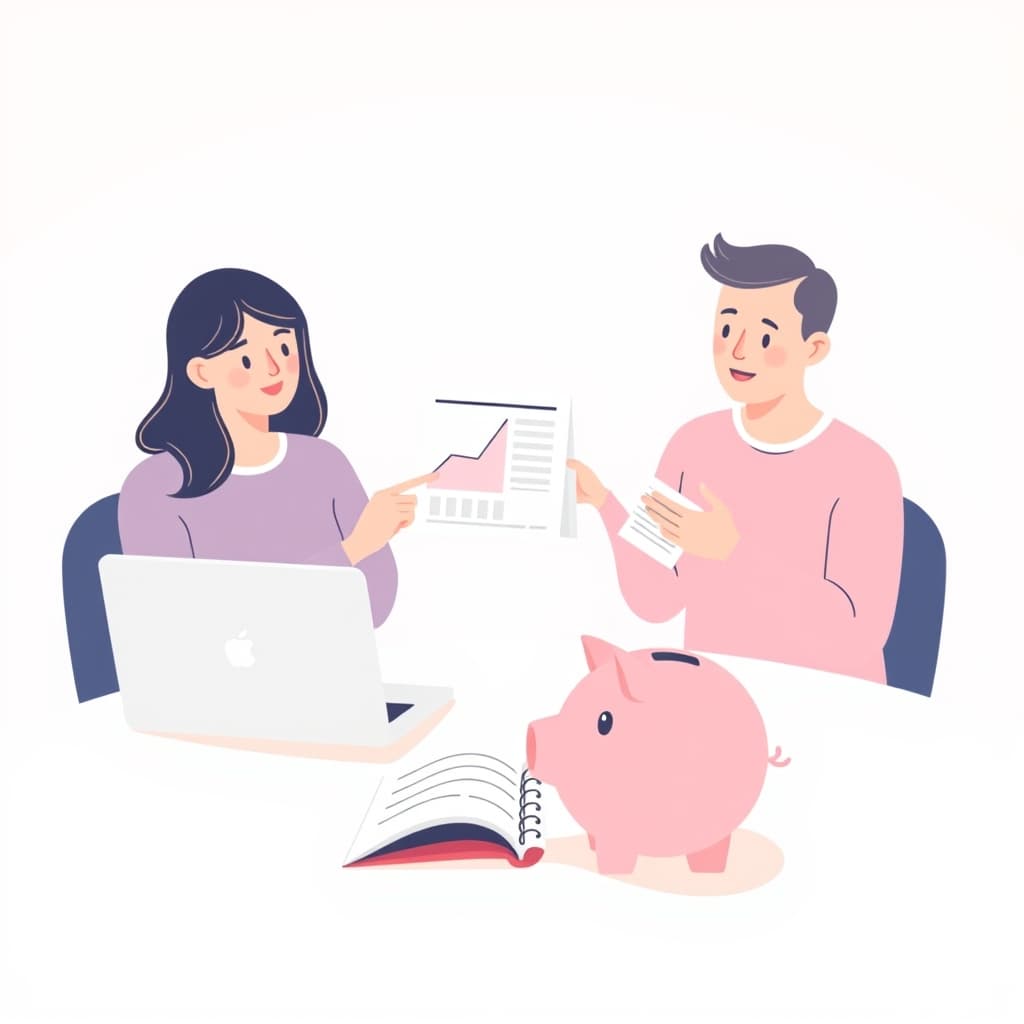 Ilustração do artigo: Dinheiro no relacionamento: como conversar sobre finanças sem brigar