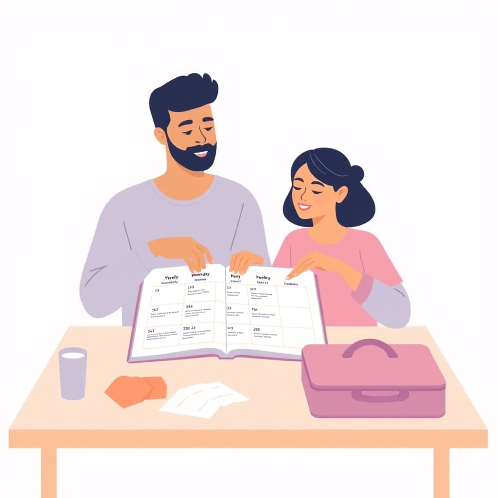 Ilustração do artigo: Volta à rotina: como se reconectar e fortalecer o casal depois das férias?